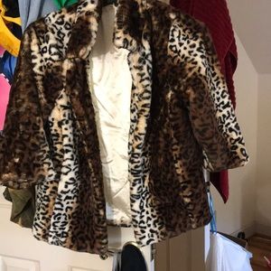 Never used leopard jacket